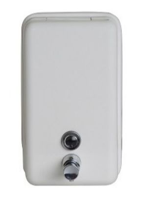 ML605W - Vertical Soap Dispenser in Powder Coat White