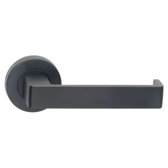 Dormakaba Vision 8300/12 Lever Set on Round Rose BLK