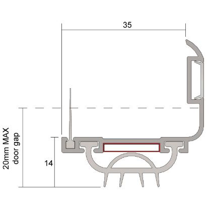 Picture of FDBU20 - Fire Door Bottom Unit