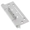 A104 Aluminium Heavy Duty Interfold Hinge, Satin Natural Anodised